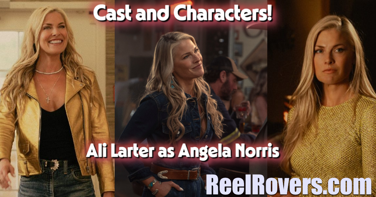 Ali Larter as Angela Norris in Landman cast scene